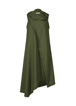 A product shot of the 132 5. Issey Miyake SEAMLESS dress in khaki (65), recurring_style.