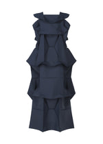 A detail shot of the 132 5. ISSEY MIYAKE NO.6 SOLID dress.