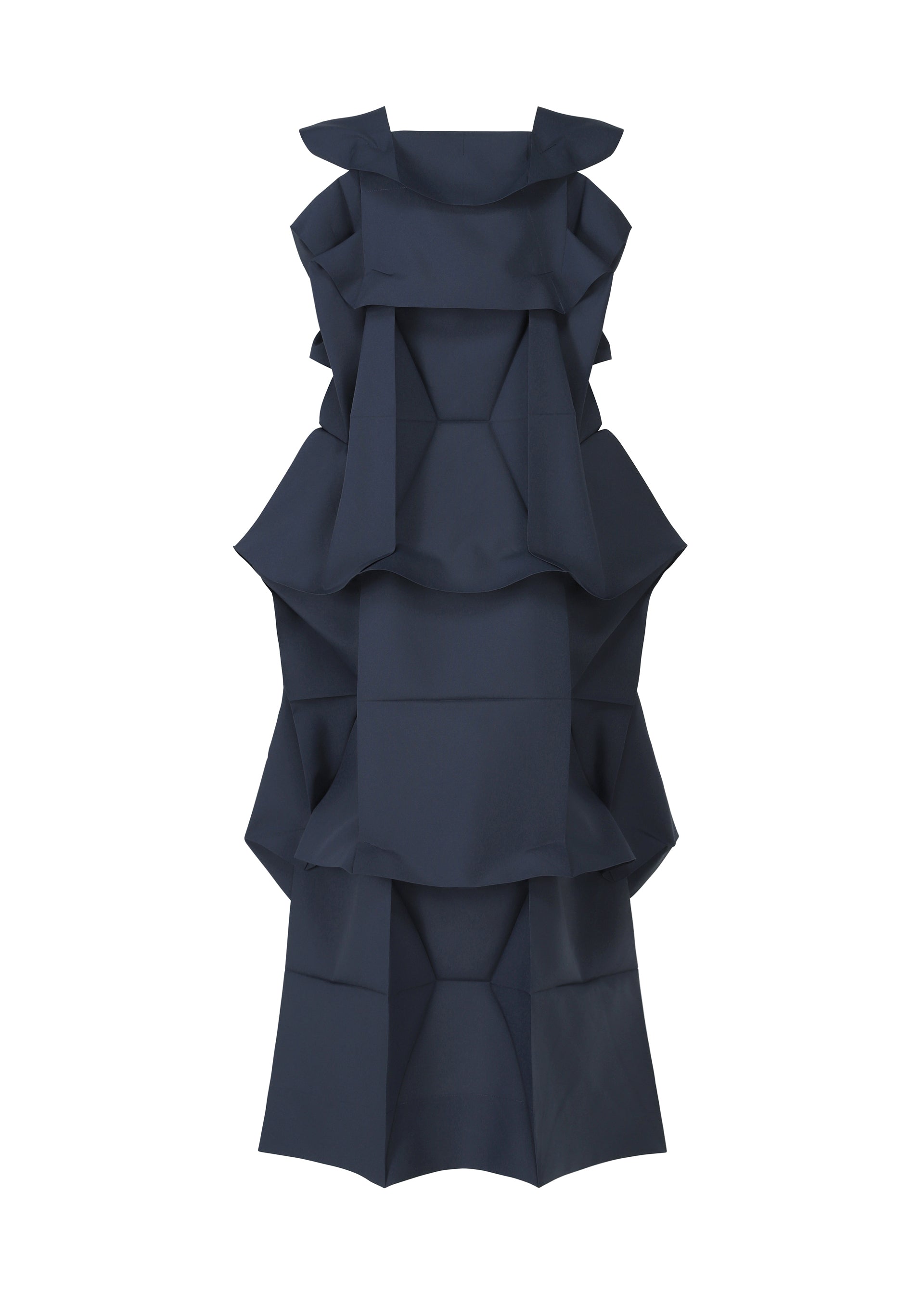 A detail shot of the 132 5. ISSEY MIYAKE NO.6 SOLID dress.