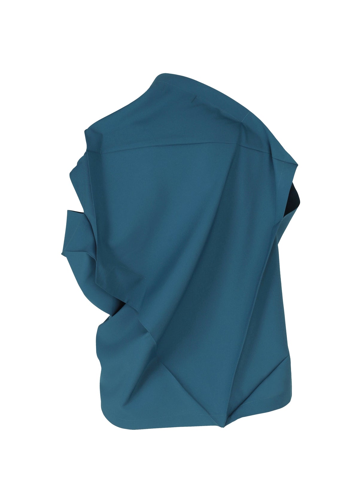 A detail shot of the 132 5. Issey Miyake FACET SOLID shirt.