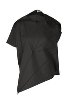 A product shot of the 132 5. Issey Miyake RADIAL FOLD Top top in black (15), recurring_style.