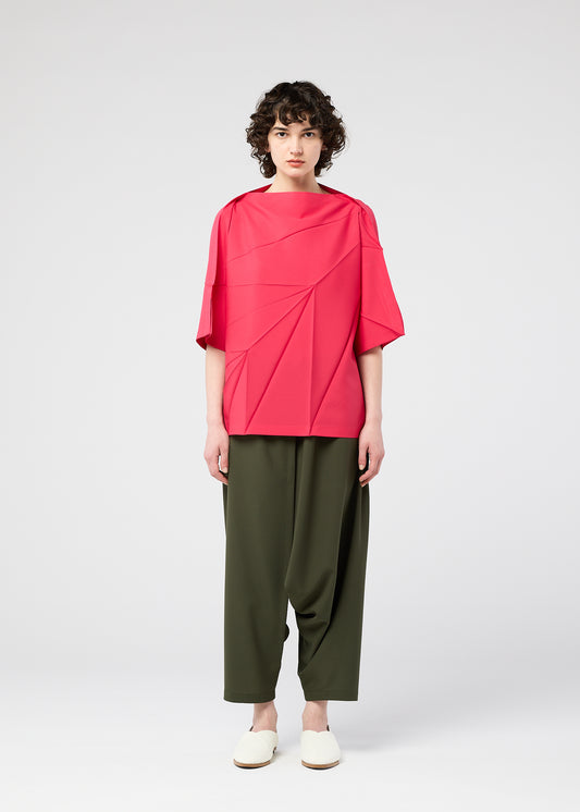 RADIAL FOLD SHIRT Top Black