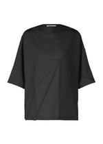 CHEMISE PLIÉE RADIALE Haut noir