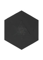 A detail shot of the 132 5 ISSEY MIYAKE PENTAGON prêt à porter.