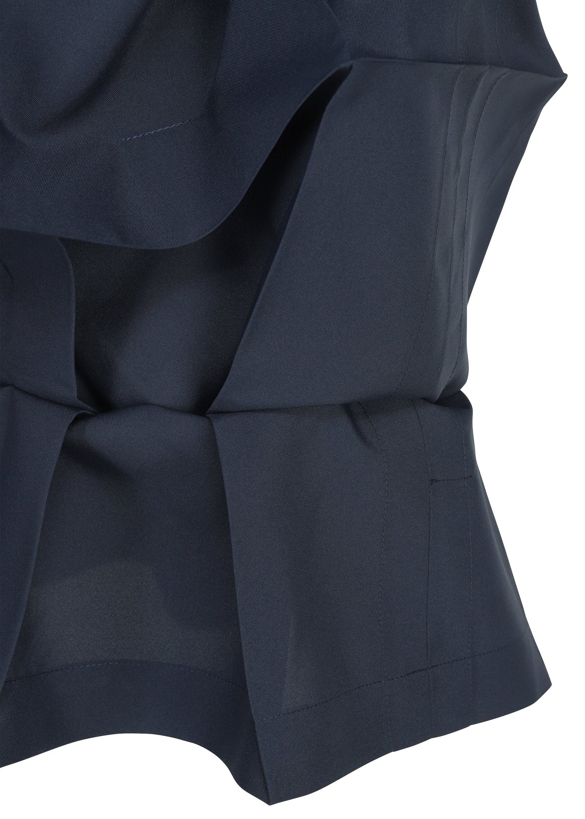 A detail shot of the 132 5. ISSEY MIYAKE NO.6 SOLID shirt.