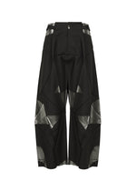 A product shot of the 132 5. ISSEY MIYAKE F-BT trousers in black×silver.