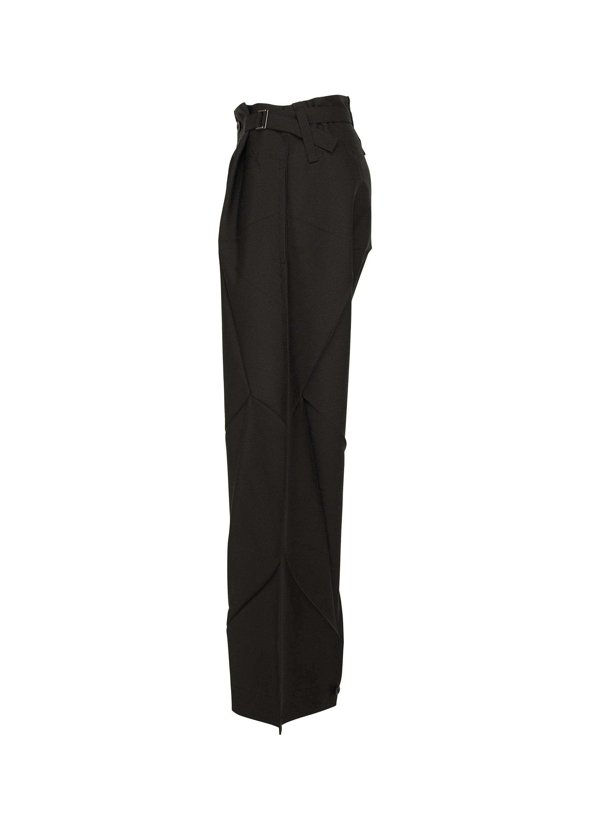 A detail shot of the 132 5. ISSEY MIYAKE F-BT trousers.