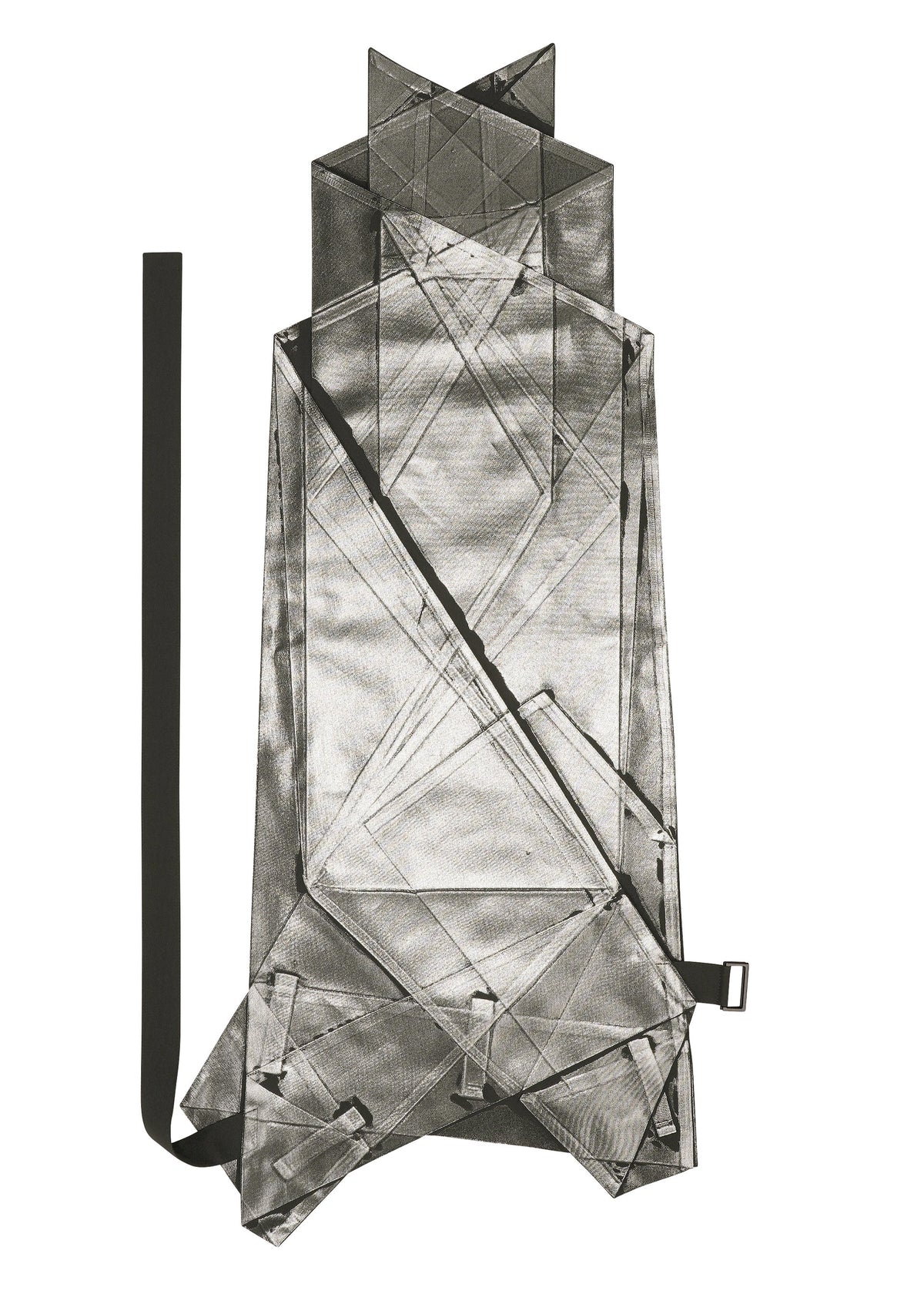 A detail shot of the 132 5. ISSEY MIYAKE F-BT trousers.