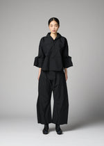 A model wears the 132 5. ISSEY MIYAKE F-SH-1 f-sh-1-shirt-black-3.