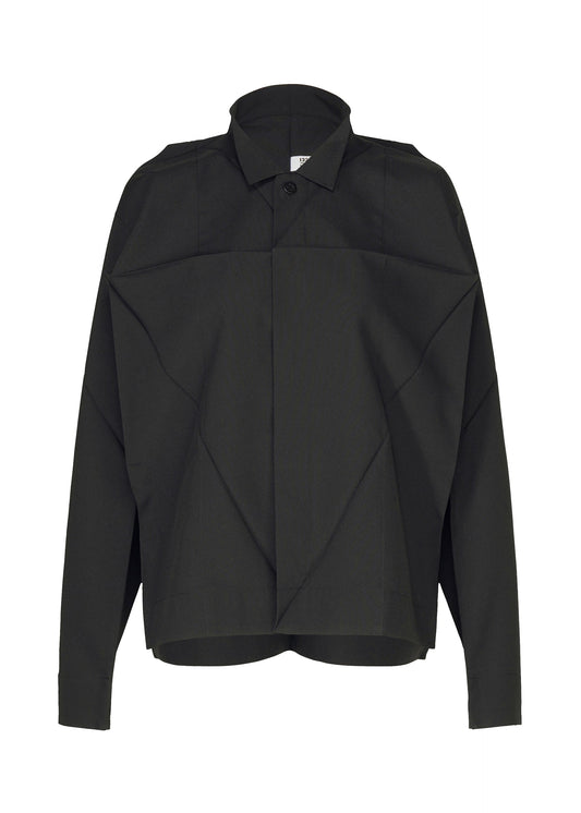 A product shot of the 132 5. ISSEY MIYAKE F-SH-2 shirt in black.