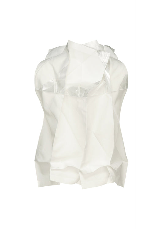 A detail shot of the 132 5. ISSEY MIYAKE No.10-1 shirt.