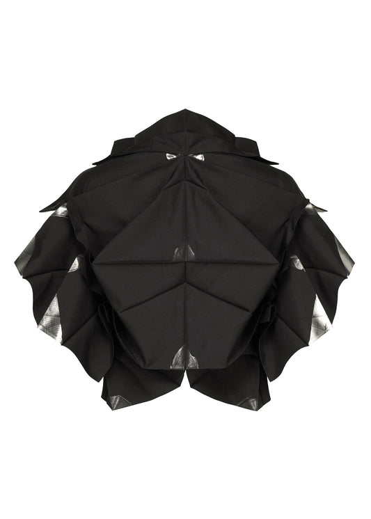 A detail shot of the 132 5. ISSEY MIYAKE No.10-1 cardigan.