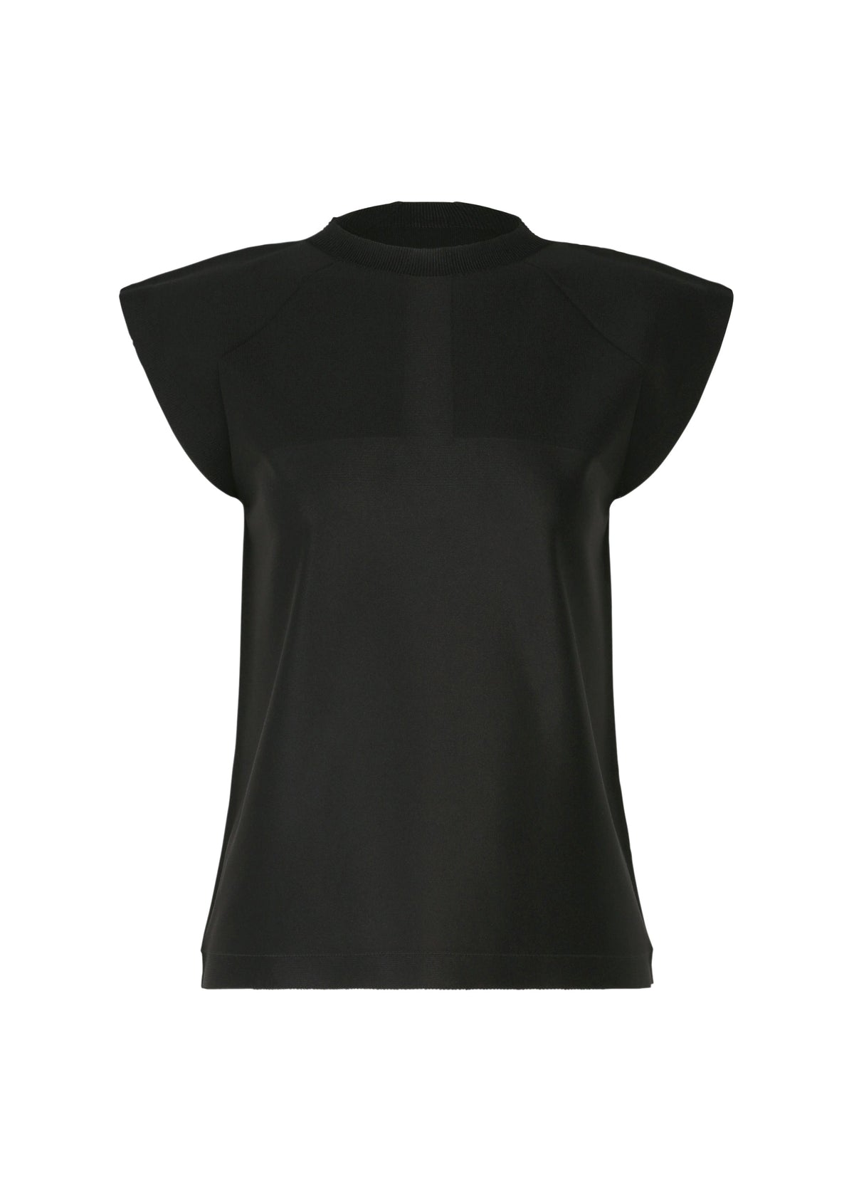 A product shot of the 132 5. ISSEY MIYAKE F-KN blouse in black.