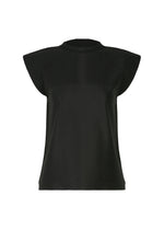 A product shot of the 132 5. ISSEY MIYAKE F-KN blouse in black.