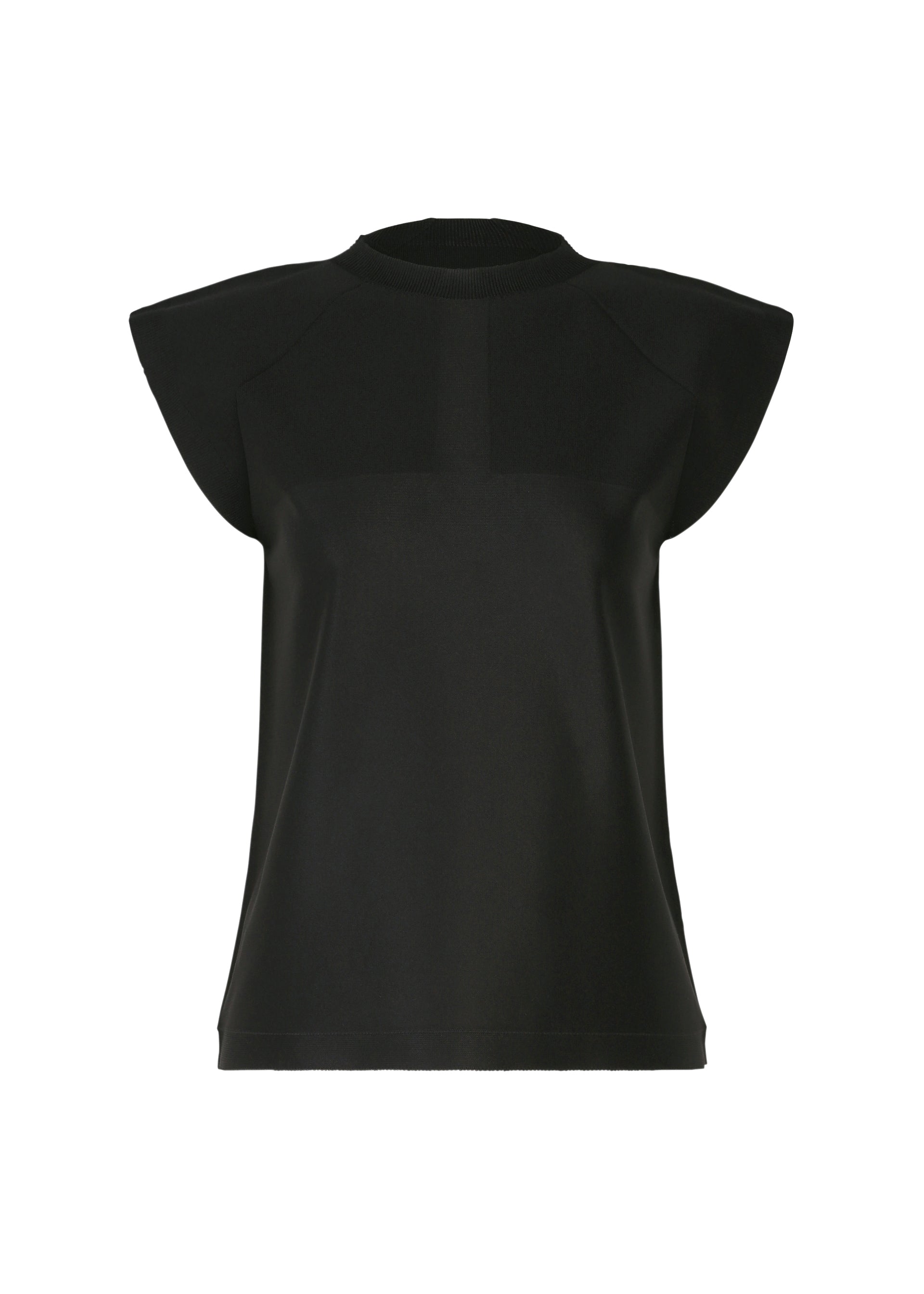A product shot of the 132 5. ISSEY MIYAKE F-KN blouse in black.