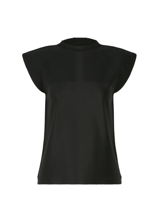 A product shot of the 132 5. ISSEY MIYAKE F-KN blouse in black.