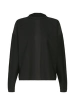 A product shot of the 132 5. ISSEY MIYAKE F-KN blouse in black.