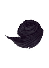 SILK WOOL PLEATS STOLE Stole Midnight Navy