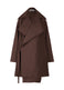 ENCLOTHE WASHI AND WOOL Coat Boneset Bordeaux