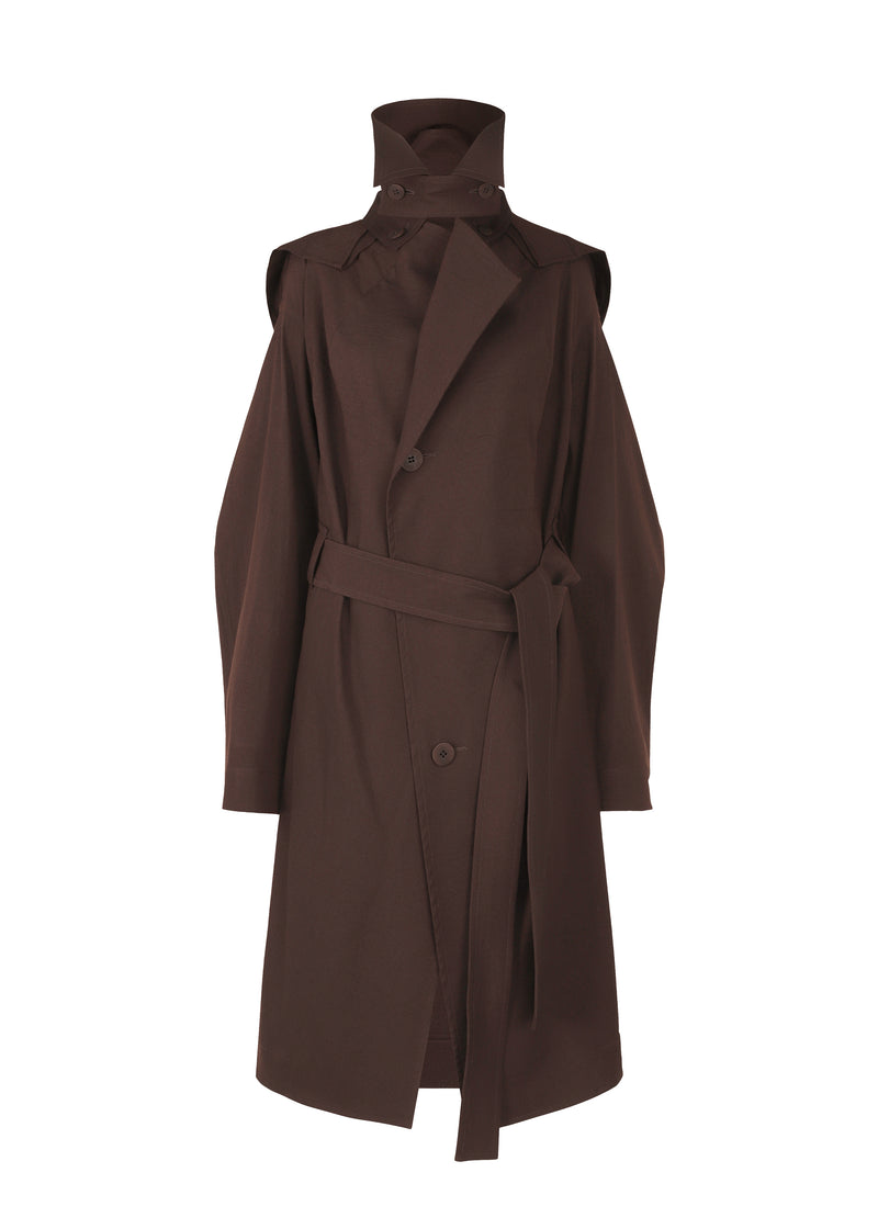 WASHI WOOL STRETCH U Coat Boneset Bordeaux