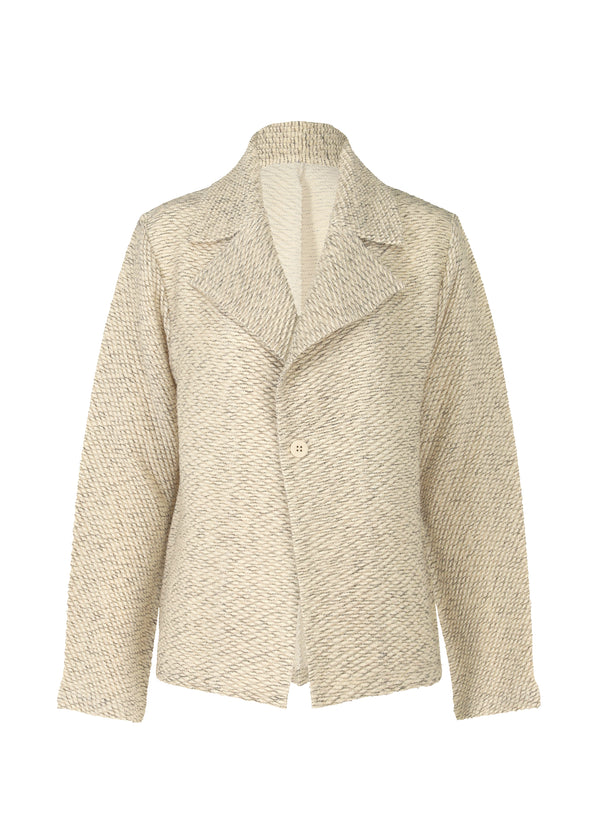 WARM PLEATS Jacket White-Hued