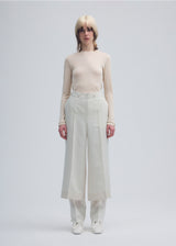 TWO AS ONE COLOR Trousers Frost White