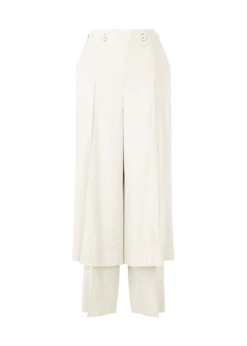 TWO AS ONE COLOR Trousers Frost White