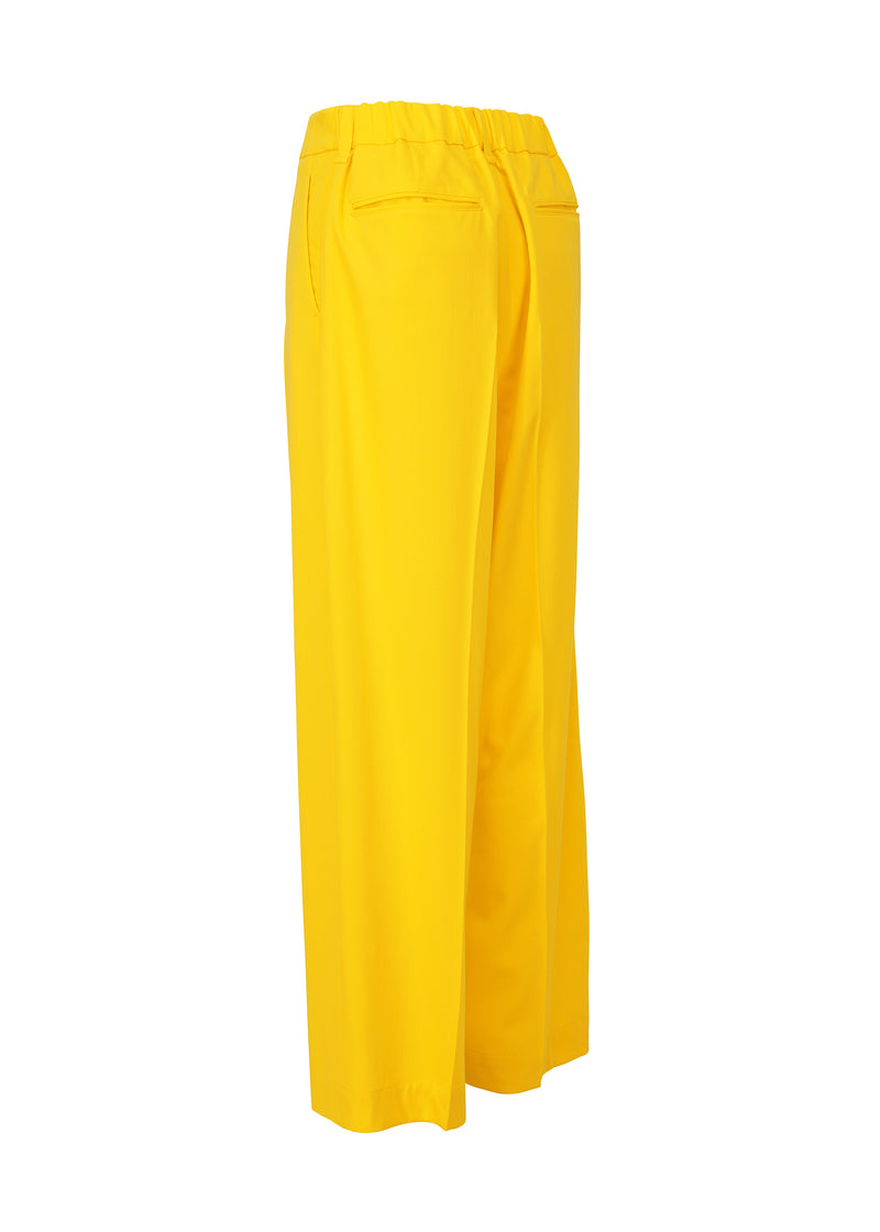 WOOL GABARDINE Trousers Patrinia Yellow