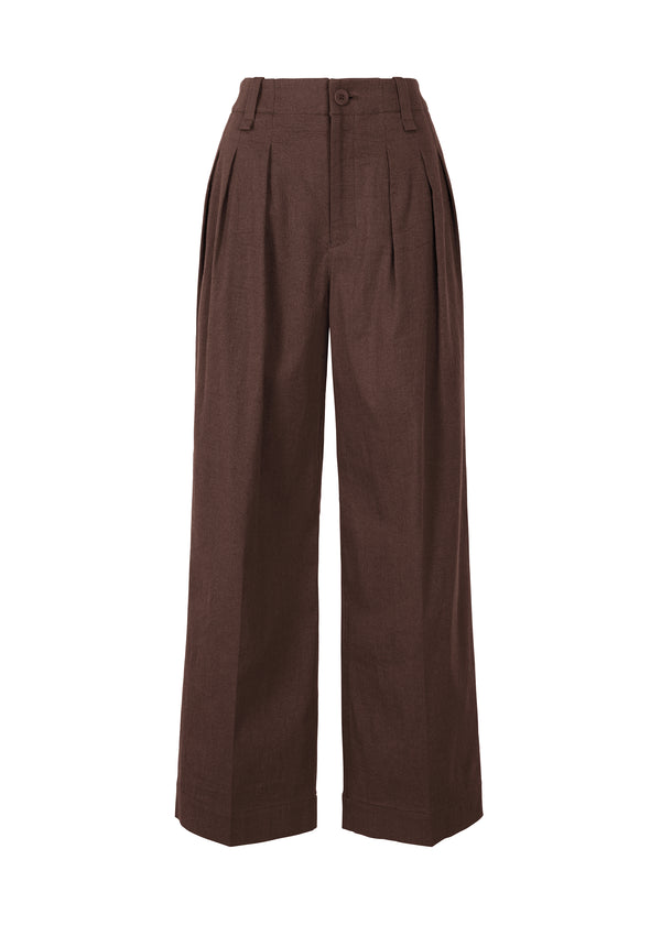 ENCLOTHE WASHI AND WOOL Trousers Boneset Bordeaux