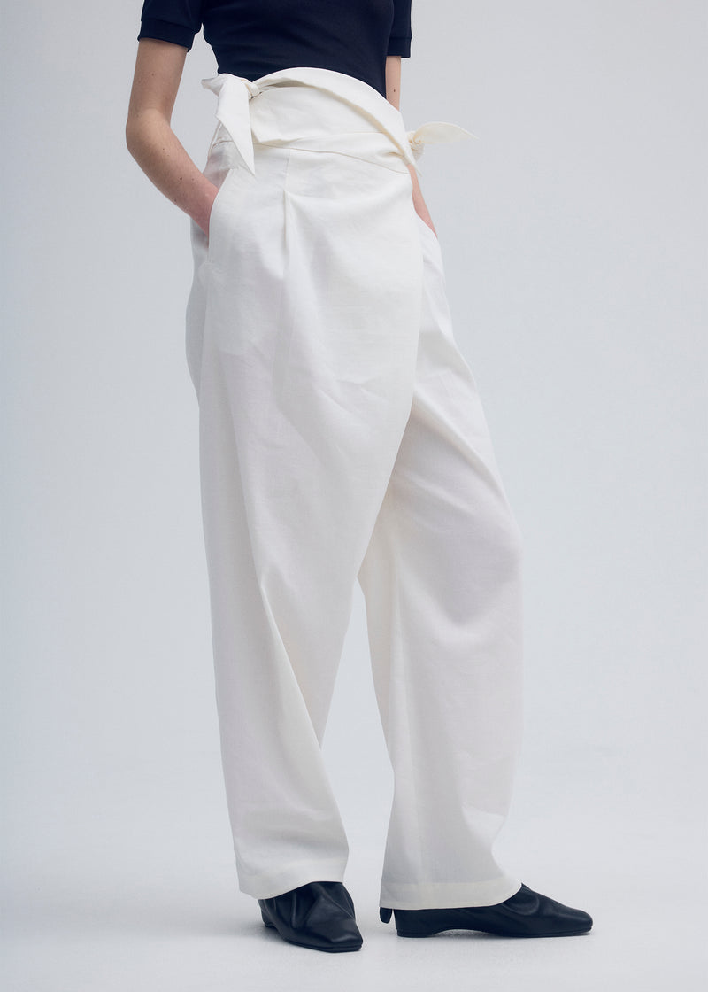 ENCLOTHE PANTS Trousers Frost White