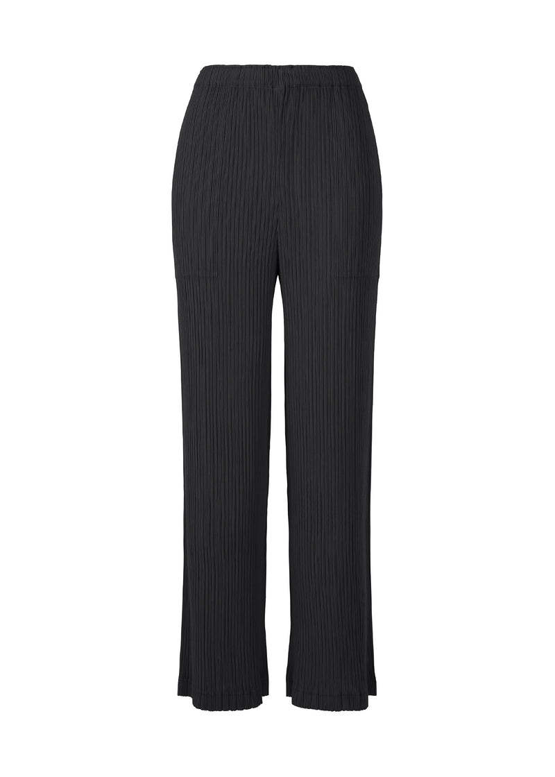 HATCHING PLEATS Trousers Black