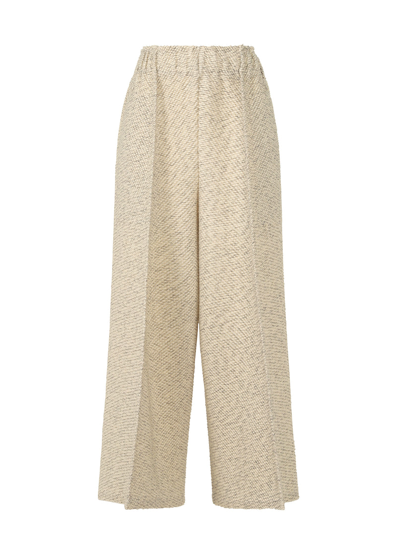 WARM PLEATS Trousers White-Hued