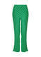 NUANCE PLEATS SOLID Trousers Winter Green