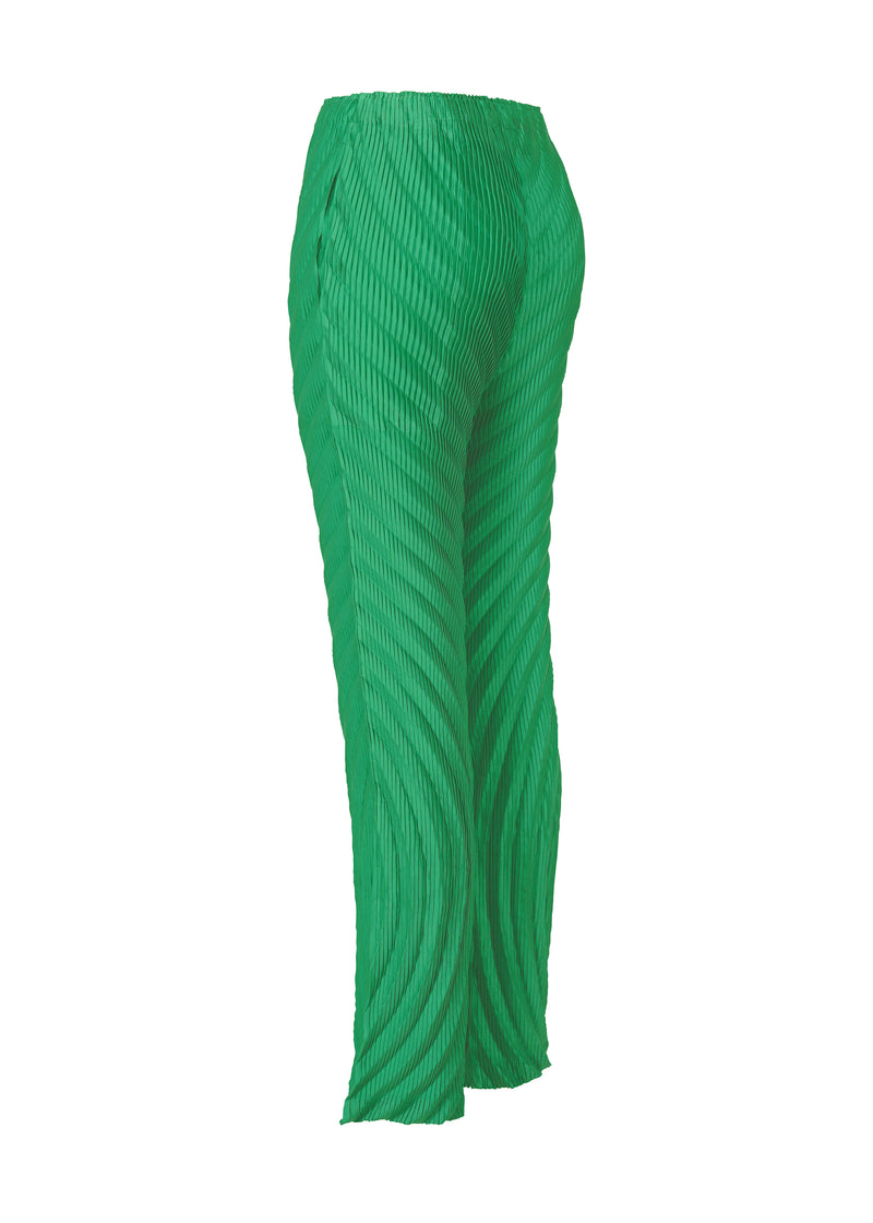 NUANCE PLEATS SOLID Trousers Winter Green