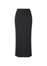 HATCHING PLEATS Skirt Black