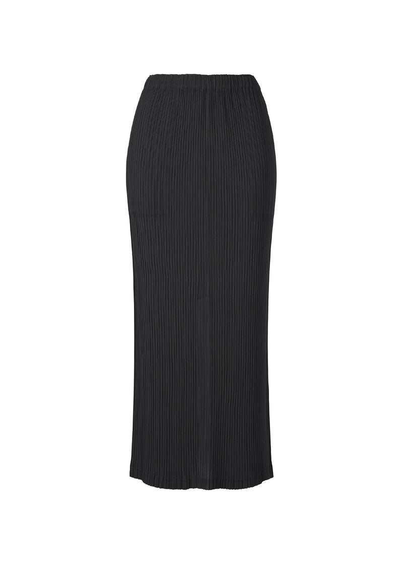 HATCHING PLEATS Skirt Black