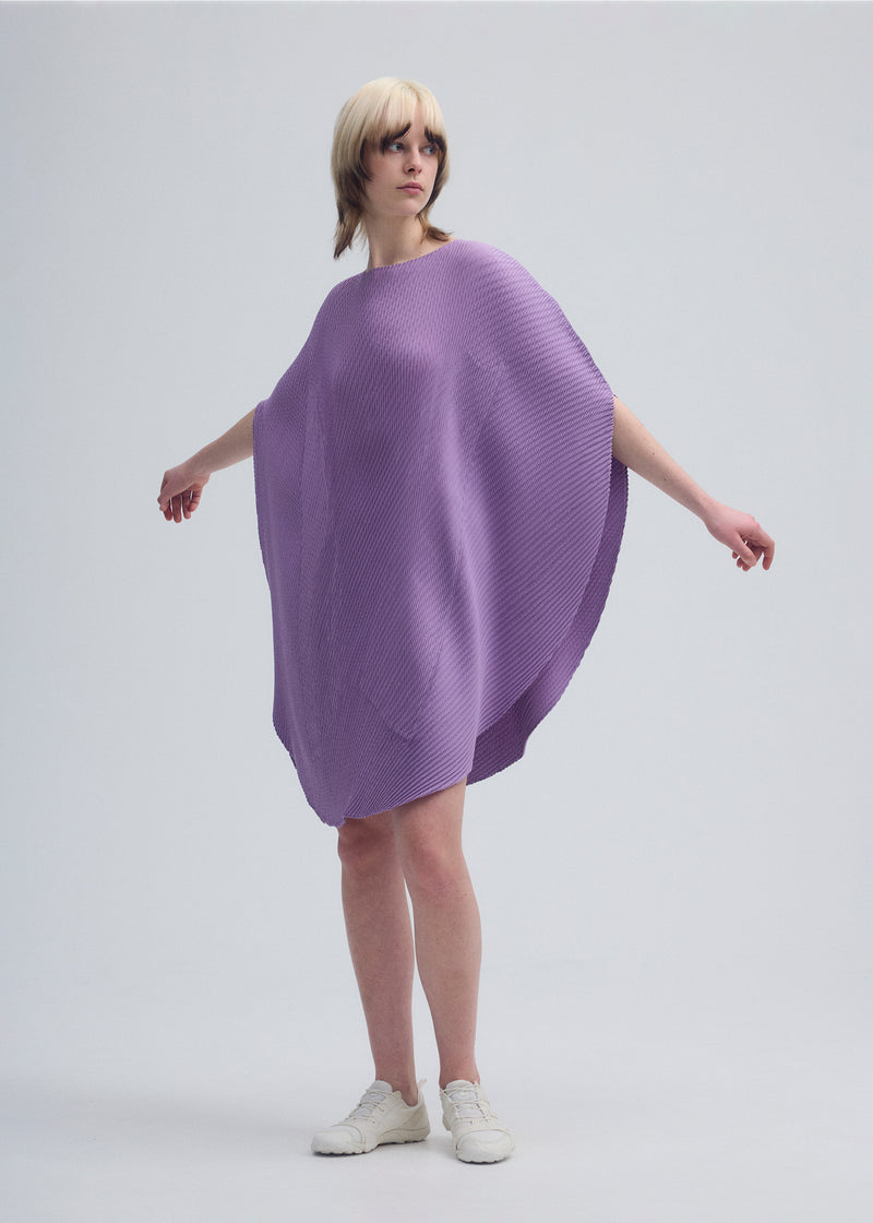 ORBICULAR PLEATS Dress Bellflower Purple