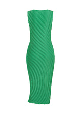 NUANCE PLEATS SOLID Dress Winter Green