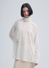 SHEER WOOL Shirt Sky Blue