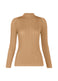 SUEDE LIKE PLEATS Shirt Silver Grass Beige