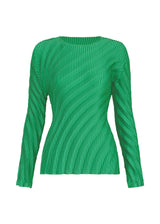 NUANCE PLEATS SOLID Shirt Winter Green