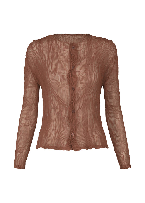 CHIFFON TWIST 2 Shirt Leaves Brown