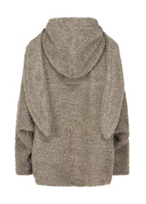 RAW WOOL LOOP YARN Coat Charcoal