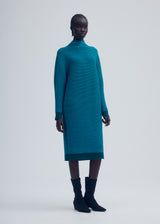 CIRCLE KNIT Dress Green-Hued