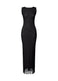 LEAF BODY AP Dress Black