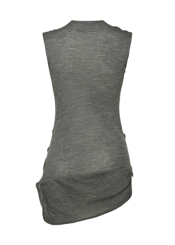 AMBIGUOUS WOOL Top Dew Grey