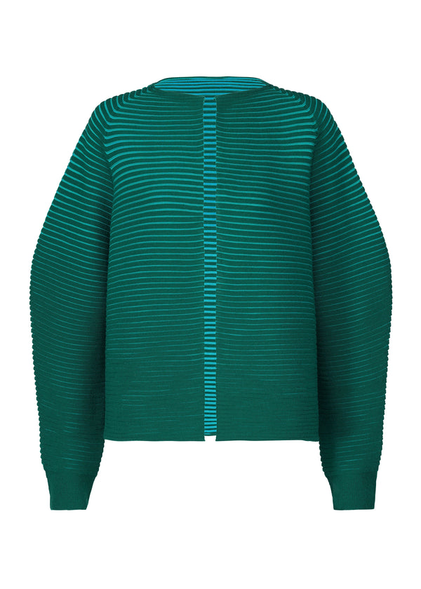 CIRCLE KNIT Cardigan Green-Hued