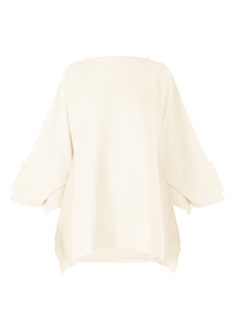 SQUARE RIB AP Tunic Frost White