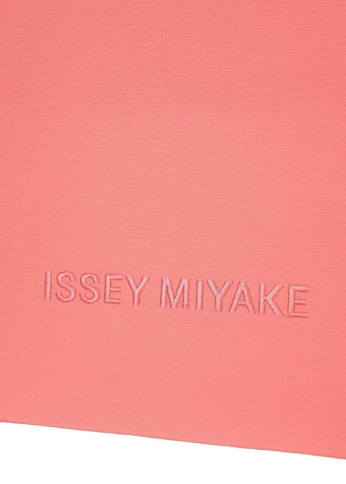 A detail shot of the ISSEY MIYAKE THIS IS A PAPER BAG bag.