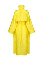 A detail shot of the Issey Miyake AERIAL STEEL coat.